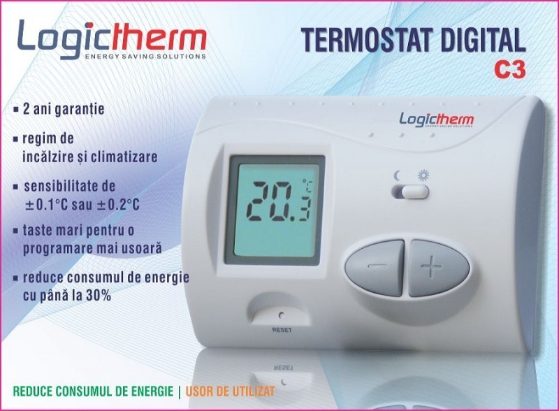 leather ice cream testimony Logictherm C3 termostat de ambient cu fir | Kalorifere.ro